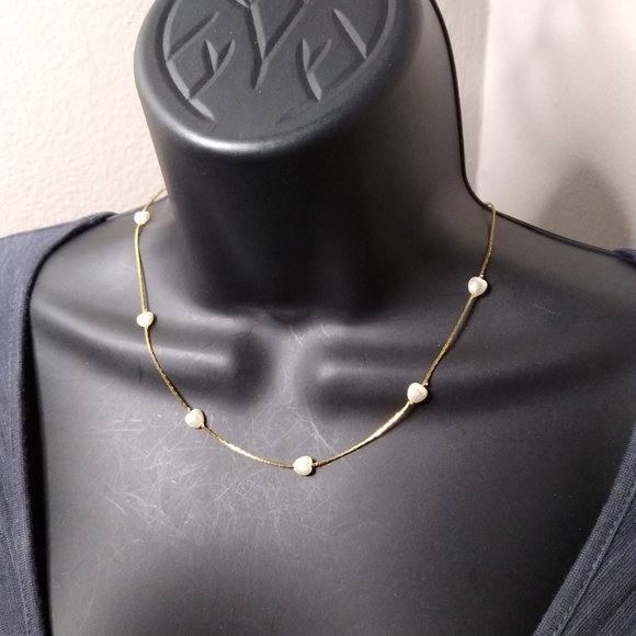 Lot Of 3 Heart Bead Jewelry 2 Ankle Bracelets 1 Necklace - Picture 3 of 16